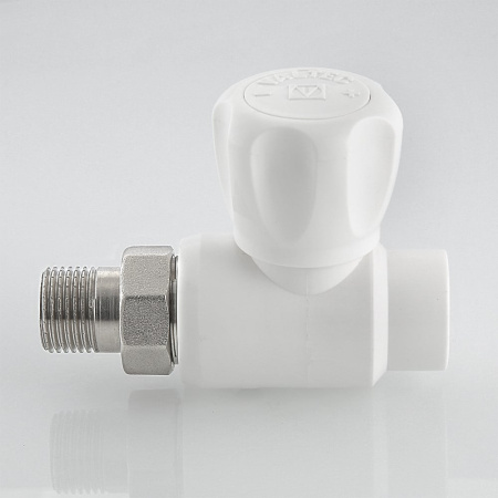 Кран шаровой Valtec полипропиленовый со сгоном прямой 20 мм х 1/2"