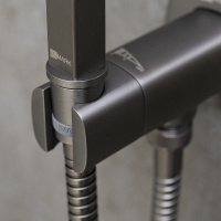 Смеситель Lemark Solo LM7172GM с гигиеническим душем встраиваемый