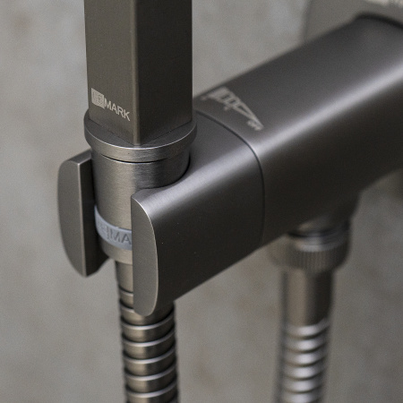 Смеситель Lemark Solo LM7172GM с гигиеническим душем встраиваемый