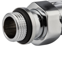 Набор термостатический для радиатора Royal Thermo Design Pro 15 мм М30х15 Хром угловой