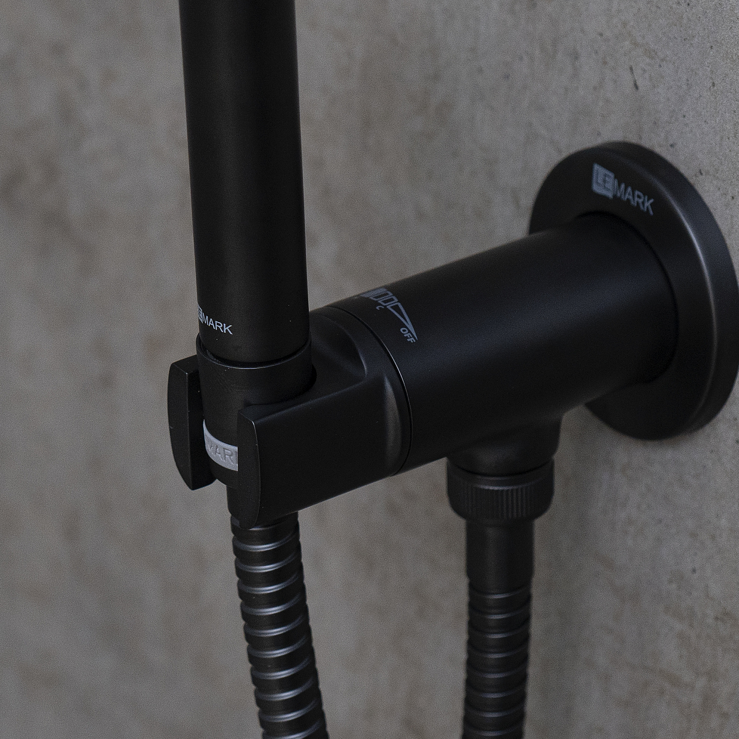 Смеситель Lemark Solo LM7171BL с гигиеническим душем встраиваемый