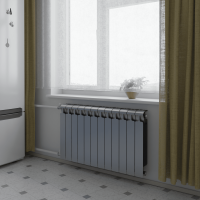 Радиатор биметаллический Rifar Monolit 3/4 500 Титан