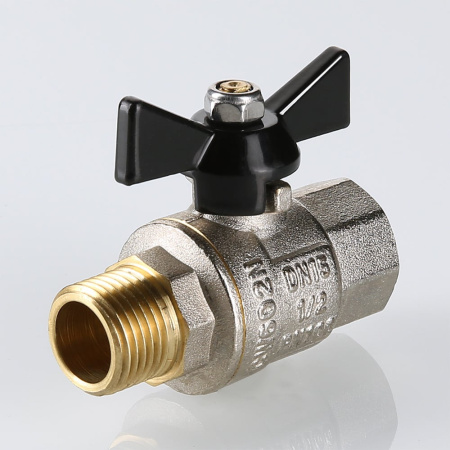 Кран шаровой Valtec Perfect с ручкой-бабочкой и внутренней–наружной резьбой 1"
