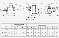 Клапан ручной запорный Danfoss RLV-15 1/2  угловой никелированный