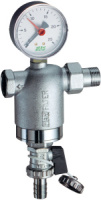 Фильтр FAR 3/4" ВР-НР 300 мкм с манометром Tmax: 95 °С 25 бар