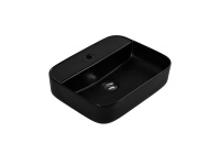 Раковина накладная Aquatek Вега на столешницу 500*395*140 мм черный матовый