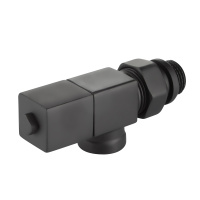 Набор дизайн-вентилей Royal Thermo CUBE осевой 1/2" Черный