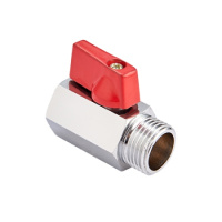 Кран шаровой MVI мини с ручкой-бабочкой резьба внутренняя-наружная 1/2" PN16