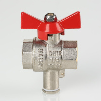 Кран шаровой Valtec для подключения датчика температуры 1/2"