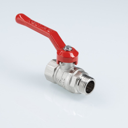 Шаровой кран Valtec Стандарт никелированный (ГОСТ) c флажковой рукояткой и внутренней–наружной резьбой 3/4"