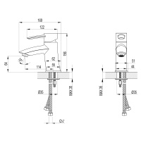 Смеситель Lemark Atlantiss LM3206C для раковины