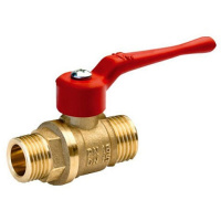 Кран шаровой латунный БАЗ Standart 11Б27п1 DN15 PN40 рычаг штуцер-штуцер