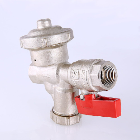 Кран шаровой Valtec со встроенным фильтром и редуктором давления (КФРД), универсальный