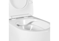 Унитаз подвесной безободковый Aquatek ЕВРОПА 525*360*320 с сиденьем Soft Close белый матовый