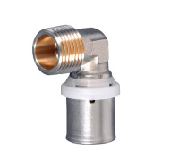 Пресс-фитинг Угольник MVI с переходом на наружную резьбу 20х1/2" PN16