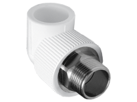 Угольник PPR Tebo с накидной гайкой 1v металлический штуцер 32x1,1/4"