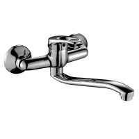 Смеситель Rossinka B35-24 для кухни/раковины с S-образным изливом