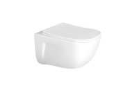 Унитаз подвесной безободковый Aquatek ДИВА 510*350*360 с легкосъемным сиденьем Soft Close