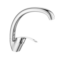 Смеситель Decoroom DR71021 одноручный для кухни с высоким поворотным изливом