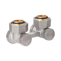 Узел нижнего подключения3/4"x3/4" MVI угловой для двухтрубных систем вентильного типа