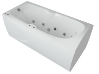Акриловая прямоугольная ванна Aquatek Европа 180х80 без фронтального экрана, без гидромассажа, вклеенный сварной каркас