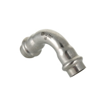 Угольник 90° Valtec (раструб–раструб) нержавеющая сталь 18 мм