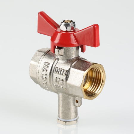 Кран шаровой Valtec для подключения датчика температуры 3/4"