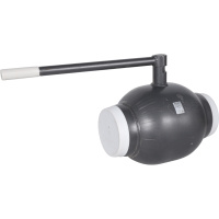 Кран шаровой ALSO КШППР Ду 150 Ру 2,5 МПа из ст.20 полнопроходной под редуктор