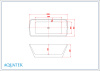 Ванна отдельностоящая Aquatek Квадро 180х80