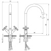 Смеситель Rossinka RS39-72U для раковины