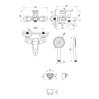 Смеситель Lemark Status LM4402C для ванны