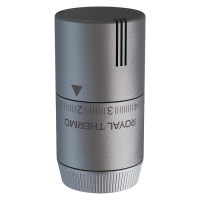 Термоголовка жидкостная Royal Thermo Design М30х15 Серебристый