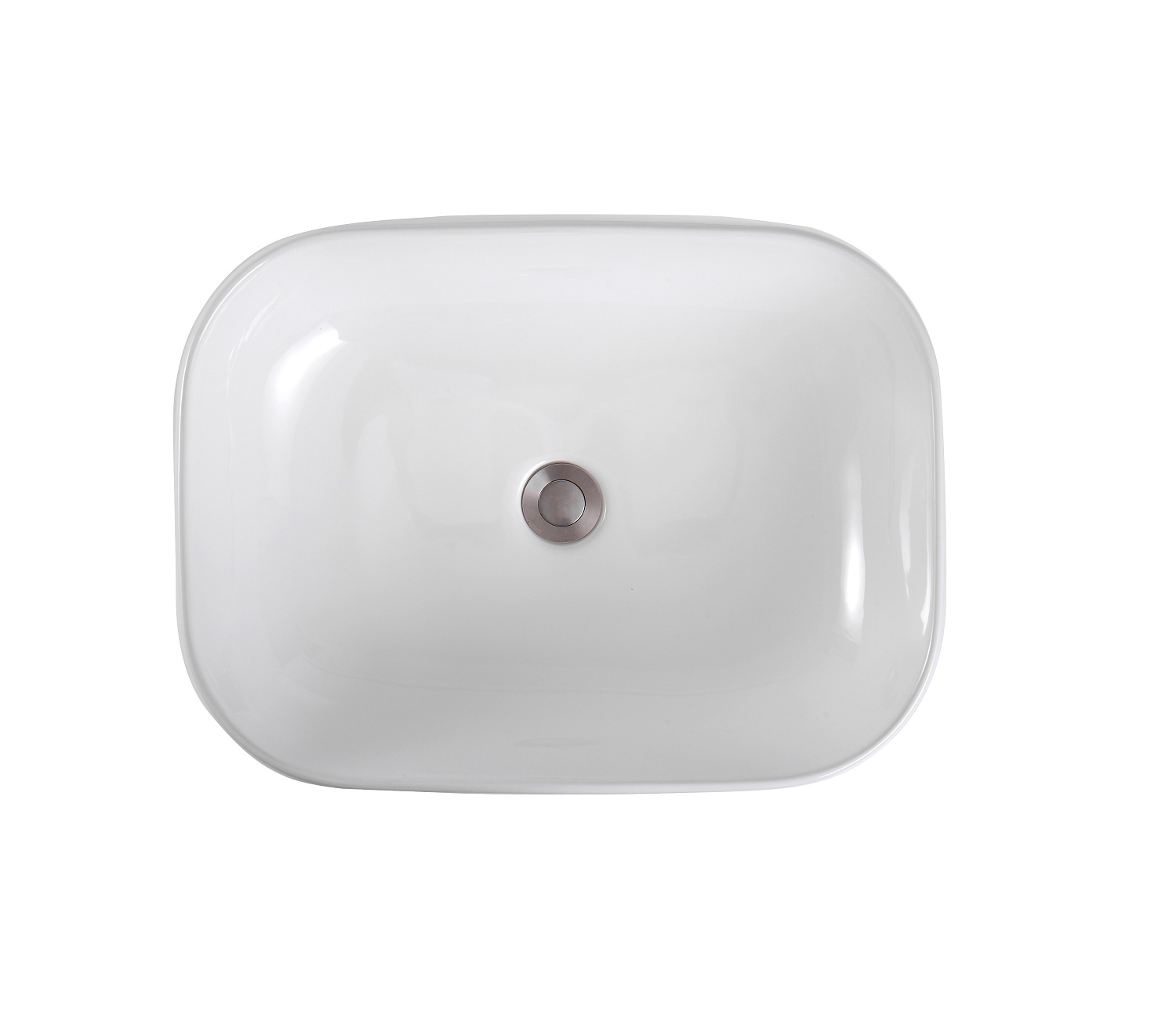 Раковина накладная Aquatek 560*420*140мм белый матовый