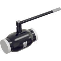 Кран шаровой ALSO КШППР Ду 125 Ру 2,5 МПа из ст.20 полнопроходной под редуктор