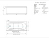 Акриловая прямоугольная ванна Aquatek Оберон 150х70 без фронтального экрана, без гидромассажа
