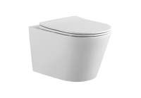 Унитаз подвесной безободковый Aquatek ВЕГА 525*360*320 с сиденьем Soft Close белый матовый