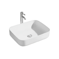 Раковина накладная Aquatek Вега на столешницу 500*390*130мм белый матовый