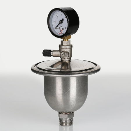 Гаситель гидроударов Valtec мембранный с манометром