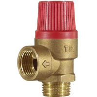 Мембранный предохранительный клапан Tim 1/2"ш-3 бар красный