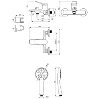 Смеситель Lemark Ortus LM11314C для ванны