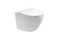 Унитаз подвесной безободковый Aquatek ЕВРОПА 490*360*320 с легкосъемным сиденьем Soft Close