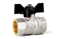 Кран шаровой латунный LD Pride 47.300 DN 20 PN 40, внутренняя-внутренняя резьба, рукоятка-бабочка