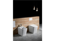 Унитаз напольный приставной безободковый Aquatek ЛИБРА New 540*355*410 с сиденьем Soft Close