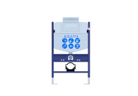 Инсталляция для подвесного унитаза Aquatek с верхней кнопкой смыва 800*500*150 мм